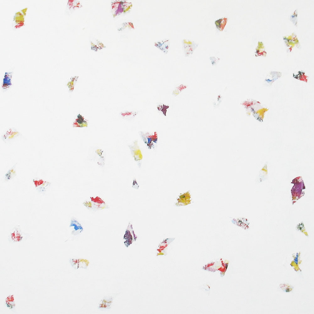 ANTONIO CAMBA · HUELLAS 1 — Acrílico sobre lienzo · 90×90 cm · 2018