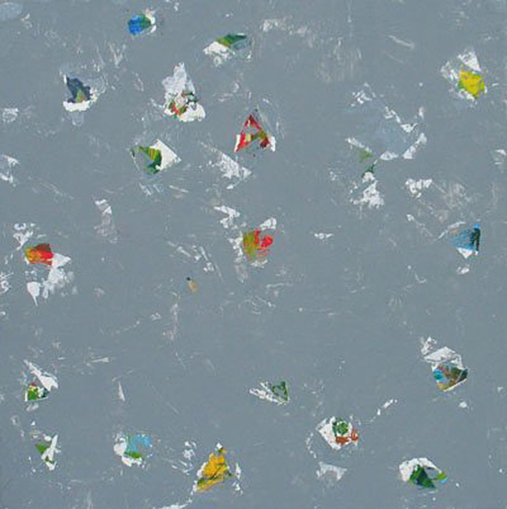 ANTONIO CAMBA · HUELLAS 2 — Acrílico sobre lienzo · 50×50 cm · 2013