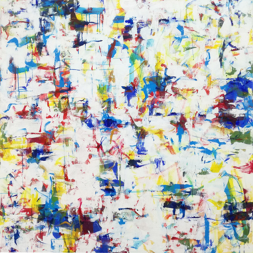 ANTONIO CAMBA · INTRO 10 — Acrílico sobre lienzo · 150x150 cm · 2019