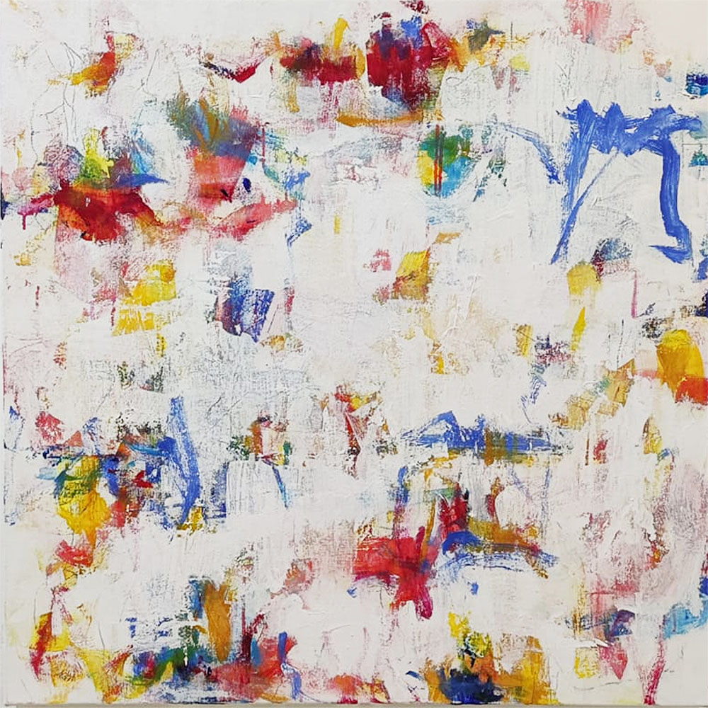 ANTONIO CAMBA · INTRO 12 — Acrílico sobre lienzo · 80x80 cm · 2025