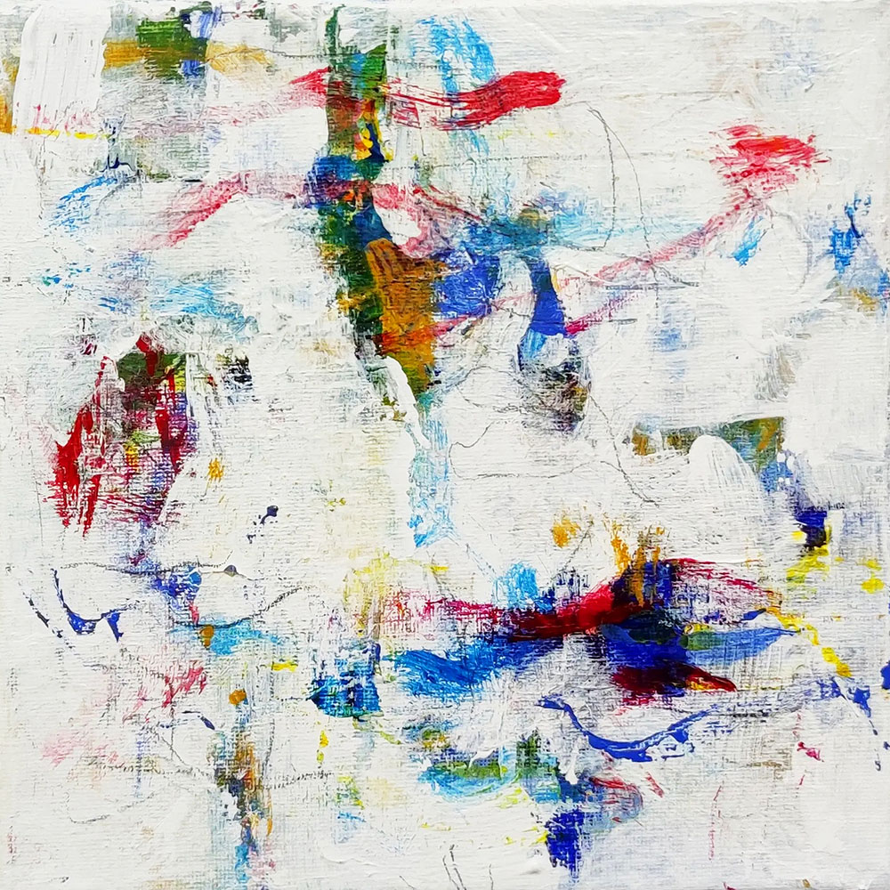 ANTONIO CAMBA · INTRO 4 — Acrílico sobre lienzo · 20c20 cm · 2025