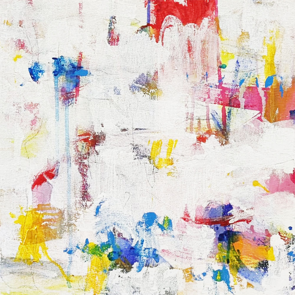 ANTONIO CAMBA · INTRO 6 — Acrílico sobre lienzo · 40x40 cm · 2025