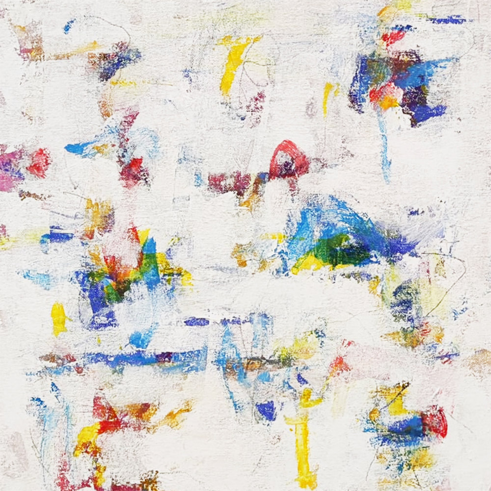 ANTONIO CAMBA · INTRO 7 — Acrílico sobre lienzo · 40x40 cm · 2025