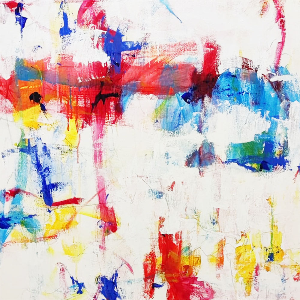 ANTONIO CAMBA · INTRO 8 — Acrílico sobre lienzo · 80x80 cm · 2024