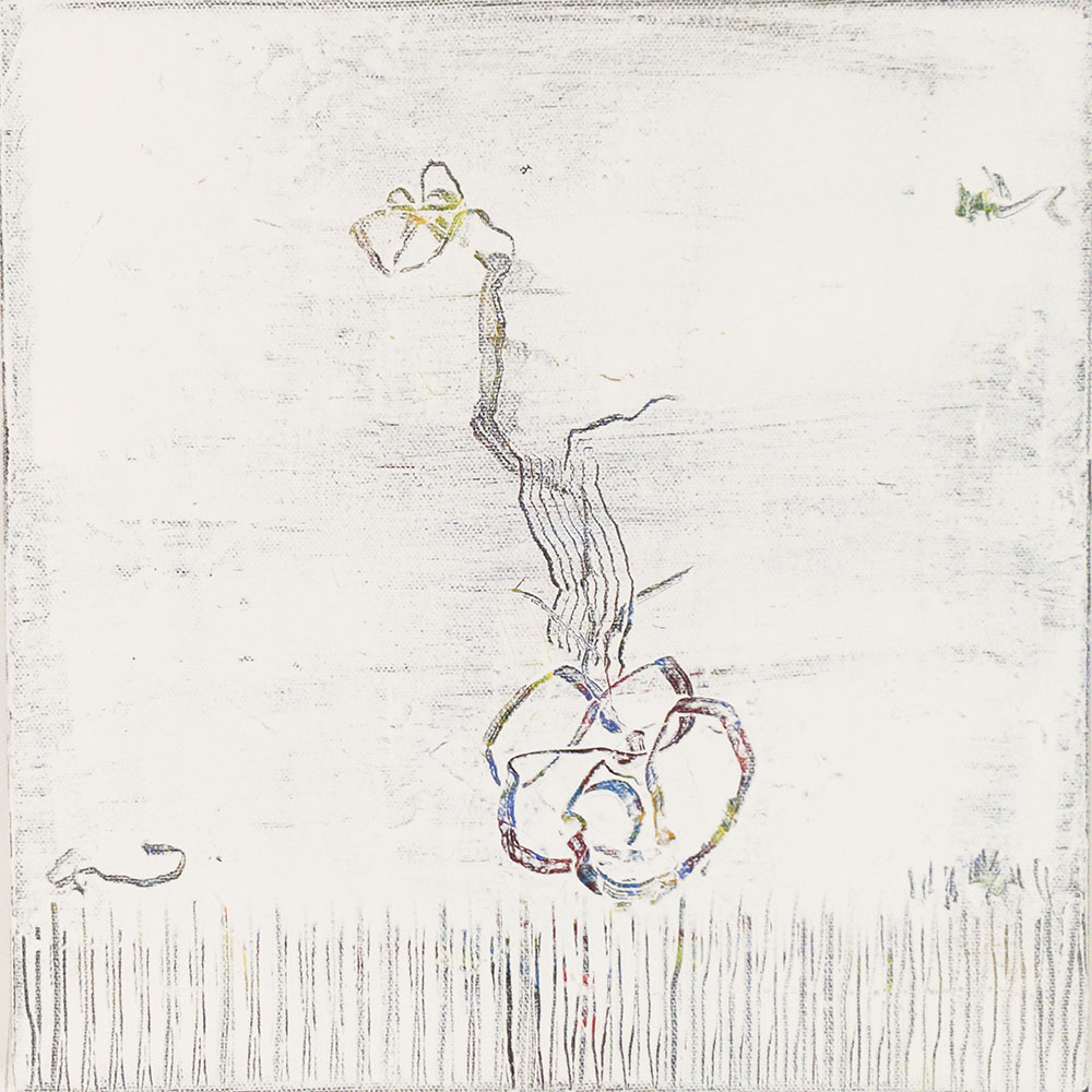 ANTONIO CAMBA · SEMILLAS 7 — Acrílico sobre lienzo · 30x30cm · 2025